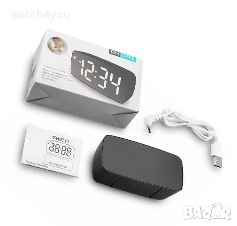 НОВ СВЕТЕЩ LED ЧАСОВНИK С ГОЛЕМИ ЦИФРИ НА ТОК ИЛИ БАТЕРИИ, ТЕРМОМЕТЪР. СВЕТЕЩИ ЧАСОВНИЦИ. БУДИЛНИК, снимка 12 - Други - 35860079