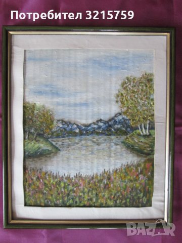 Картина масло, картон , 30х25см., снимка 1