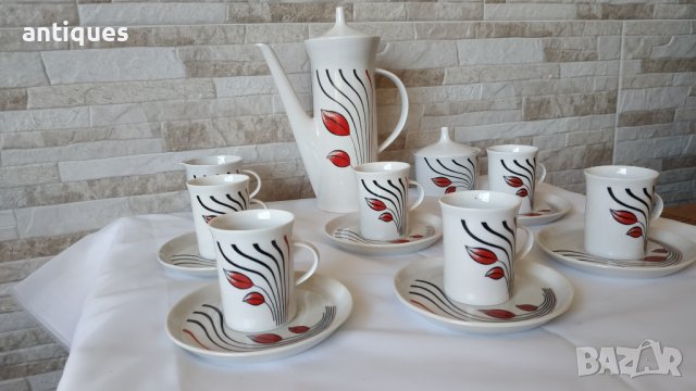 Чисто нов сервиз за кафе - 17 части - Фабрика Дянко Стефанов (ДИАМАНТ) - Разград, снимка 2 - Сервизи - 37656819