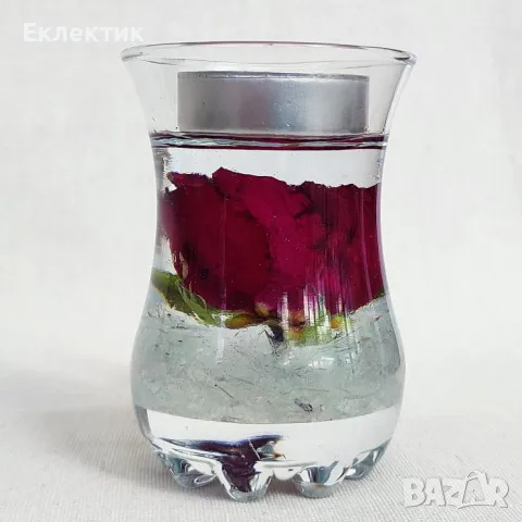 Стъклени свещници /преспапиета с хербарий, снимка 11 - Декорация за дома - 50174551