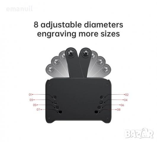 РОЛЕР И С ЧЕЛЮСТИ Rotary Roller ATOMSTACK CNC лазер лазерно гравиране рязане, снимка 15 - Други машини и части - 36524578