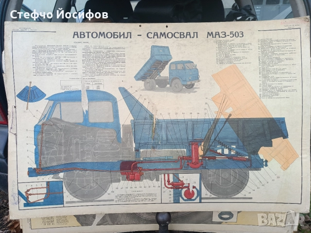 Учебни табла за камион МаЗ