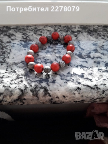 Гривни от различни камъни - ръчна изработка, снимка 6 - Гривни - 43863735