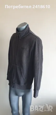 Napapijri Cotton Cardigan Knitted Full Zip Mens Size M ОРИГИНАЛ! Мъжка Памучна Жилетка с цял цип!, снимка 6 - Пуловери - 49213517