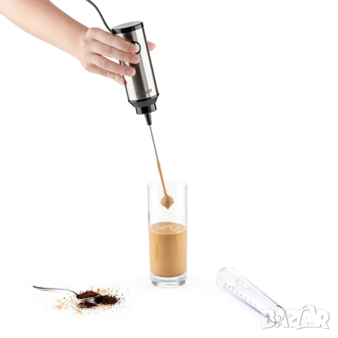 Фрапе миксер ръчен Muhler, 25W, Метално тяло, снимка 12 - Друга електроника - 52097911