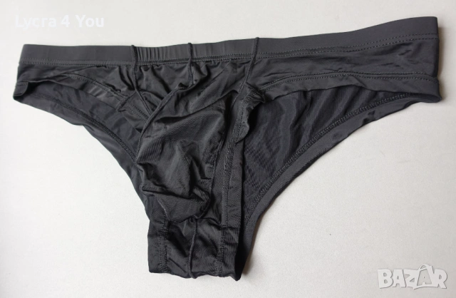 XL мъжки слипове в черно и светло синьо, снимка 4 - Бельо - 53376165