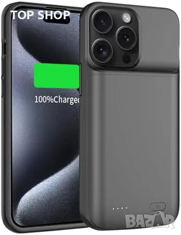 Нов 8500mAh Кейс Батерия за телефон iPhone 15 Pro Max/Plus Айфон Power Bank