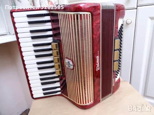 Акордеон Велтмайстер Гигантили 80 баса, снимка 12 - Акордеони - 48847207