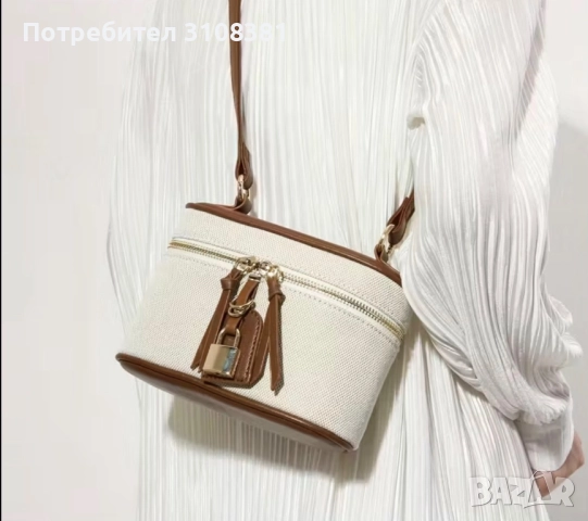 Елегантна дамска чанта с презрамка , снимка 2 - Чанти - 52640906