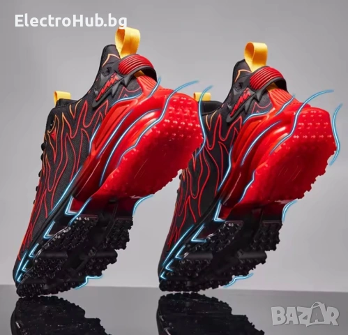 🔥 Червена доминация – футуристични street маратонки 2026, снимка 2 - Маратонки - 53532904