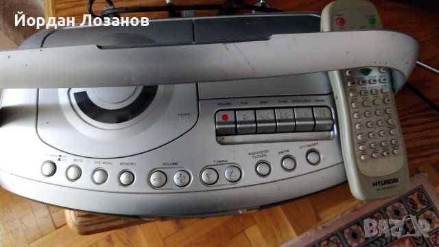Радио-видео касетофон Huyndai, снимка 4 - Радиокасетофони, транзистори - 44863544