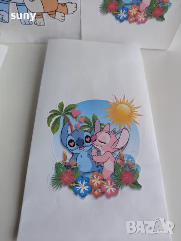 Хартиени пликчета за лакомства и подаръци Стич, снимка 2 - Други - 50303775