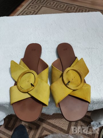 кожени чехли H&M, снимка 2 - Чехли - 34982208