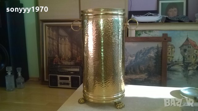 поставка за чадъри 42х23см-мед/месинг-внос швеицария