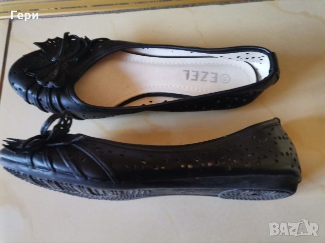 Удобни черни красиви обувки, снимка 3 - Дамски елегантни обувки - 34578193