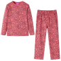 Детска пижама с дълъг ръкав, старо розово, 140(SKU:13763, снимка 1 - Чорапи - 44905424