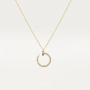 CARTIER Nail Juste un Clou Gold Paved Diamonds Дамско Колие Пирон, снимка 13