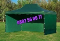 Градинска сгъваема шатра 3х6м с три страници, шатра хармоника 3х6 м, снимка 4