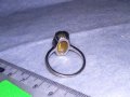 СКЪПОЦЕНЕН МОДЕН АРТ ПРЪСТЕН с ЮВЕЛИРНО ШЛИФОВАН КАМЪК ТИГРОВО ОКО 36994, снимка 7
