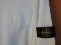 Мъжка бяла ватирана блуза суитшърт STONE ISLAND (L), снимка 3