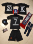 Черен Екип Неймар + Топка + Калци + Шапка 99лв ПСЖ PSG Neymar Детско  Тениска + Шорти + Калци + Топк, снимка 5