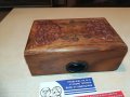 КРАСИВА ДЪРВЕНА КУТИЯ С ЧЕРЕН КАМЪК-16Х10Х6СМ, снимка 6