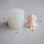 3D малко седнало агне агънце овца силиконов молд форма фондан шоколад гипс смола свещ сапун декор, снимка 2