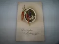 Стара австрийска великденска пощенска картичка 1910г., снимка 1