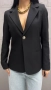 Дамско черно сако с хастар, снимка 2