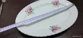 Стар български порцелан плато елипса , снимка 2