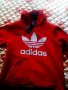 НОВ Мъжки суитшърт/суичър / суитчър (худи) АДИДАС (ADIDAS TREFOIL HOODIE RED), снимка 3
