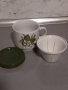 Чаша за чай с капак и цедка от баварски порцелан , снимка 7