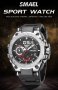 SMAEL Silver Black 8060 Мъжки спортен кварцов и цифров часовник., снимка 1 - Мъжки - 40790993