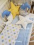Комплект възглавнички и одеалце за бебешка кошарка, снимка 1 - Спално бельо и завивки - 26832181