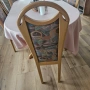 Масивни и високи дървени трапезни столове, снимка 6