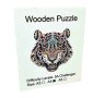 Дървен пъзел животни ГЛАВА НА ТИГЪР / А4 формат Размер М / 27 МОДЕЛА, снимка 6
