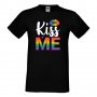  Мъжка тениска Kiss Me multicolor Прайд,Празник.Повод,Изненада