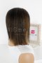 Черна перука от ЕСТЕСТВЕН косъм с кестеняви кичури Селена, снимка 6