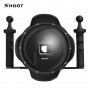 Dome Port устройство за снимане във вода със сенник за GoPro Hero 3+/4, снимка 1 - Чанти, стативи, аксесоари - 27705253