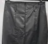 Дамска права черна пола от еко кожа Soleil размер 40/L/. , снимка 4