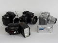 Nikon, Canon, Panasonic, Fujifilm - фотоапарати и светкавица / за част или ремонт, снимка 1