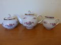 Руски порцеланов сервиз за кафе/чай за двама Дулево 1990 г, снимка 3