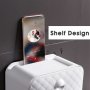 Водоустойчива поставка за тоалетна хартия с рафт и чекмедже, снимка 3