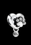 Сребърен елемент сърце Пандора"Hug,do care"/нов, снимка 1 - Колиета, медальони, синджири - 43694252