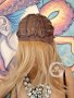 Красива Дълга Перука в Отличително Естествено Омбре - Златно Рус Корен КОД 8797, снимка 8