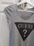 Дамска тениска Guess - размер S, сива с черни пайети, снимка 3