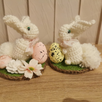 Плетени великденски яйца-зайчета и великденска декорация, снимка 4 - Други - 44901330