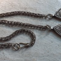 Уникален възрожденски сребърен накит гердан колие огърлица, снимка 6 - Антикварни и старинни предмети - 37838886