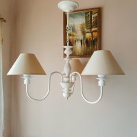 Шаби шик аплик свещ,нощна лампа за стена,модерна класика,осветление за спалня,хол,трапезария, снимка 5 - Лампи за стена - 24663744