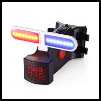 USB акумулаторна светлина лампа стоп за велосипед с висока яркост LED, снимка 3 - Аксесоари за велосипеди - 27895776